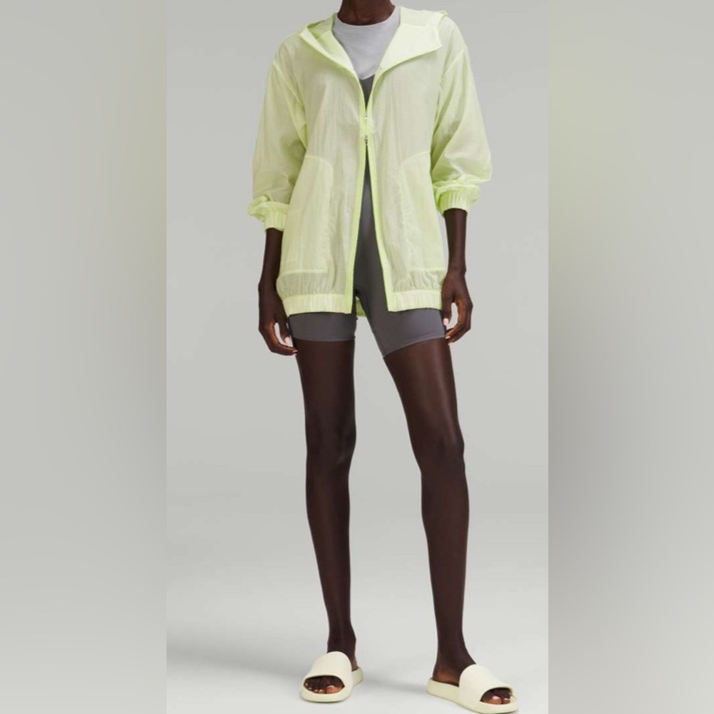 NWOT Lululemon lab Translucent Hooded Jacket Crispin Green
